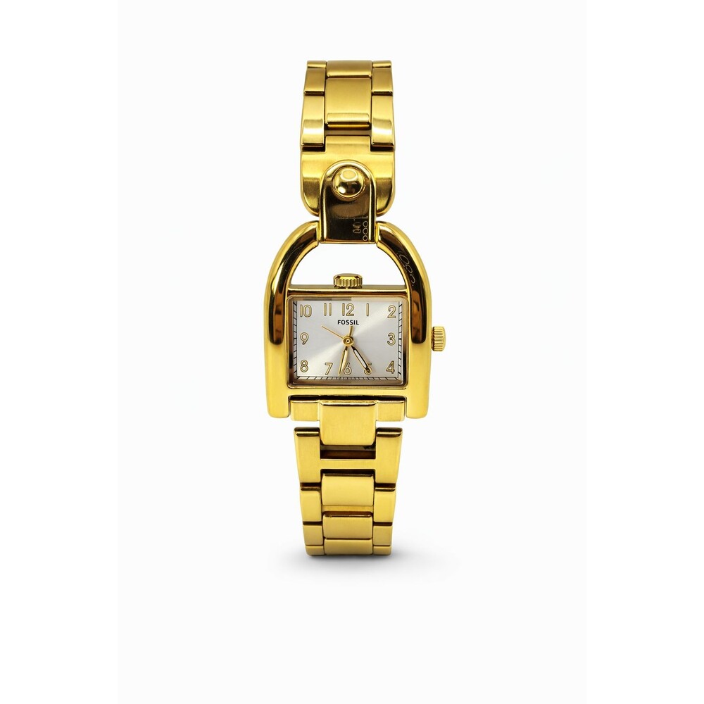 Fossil Harwell ES5327 Women's Gold-Tone Three-Hand Watch 28mm